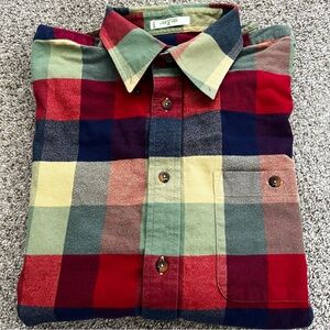 Orvis Multicolor Plaid Men's 100% Cotton Shirt Size XL